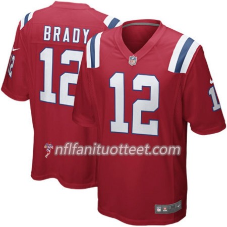 Miesten New England Patriots NFL Pelipaita Tom Brady 12 Nike Punainen